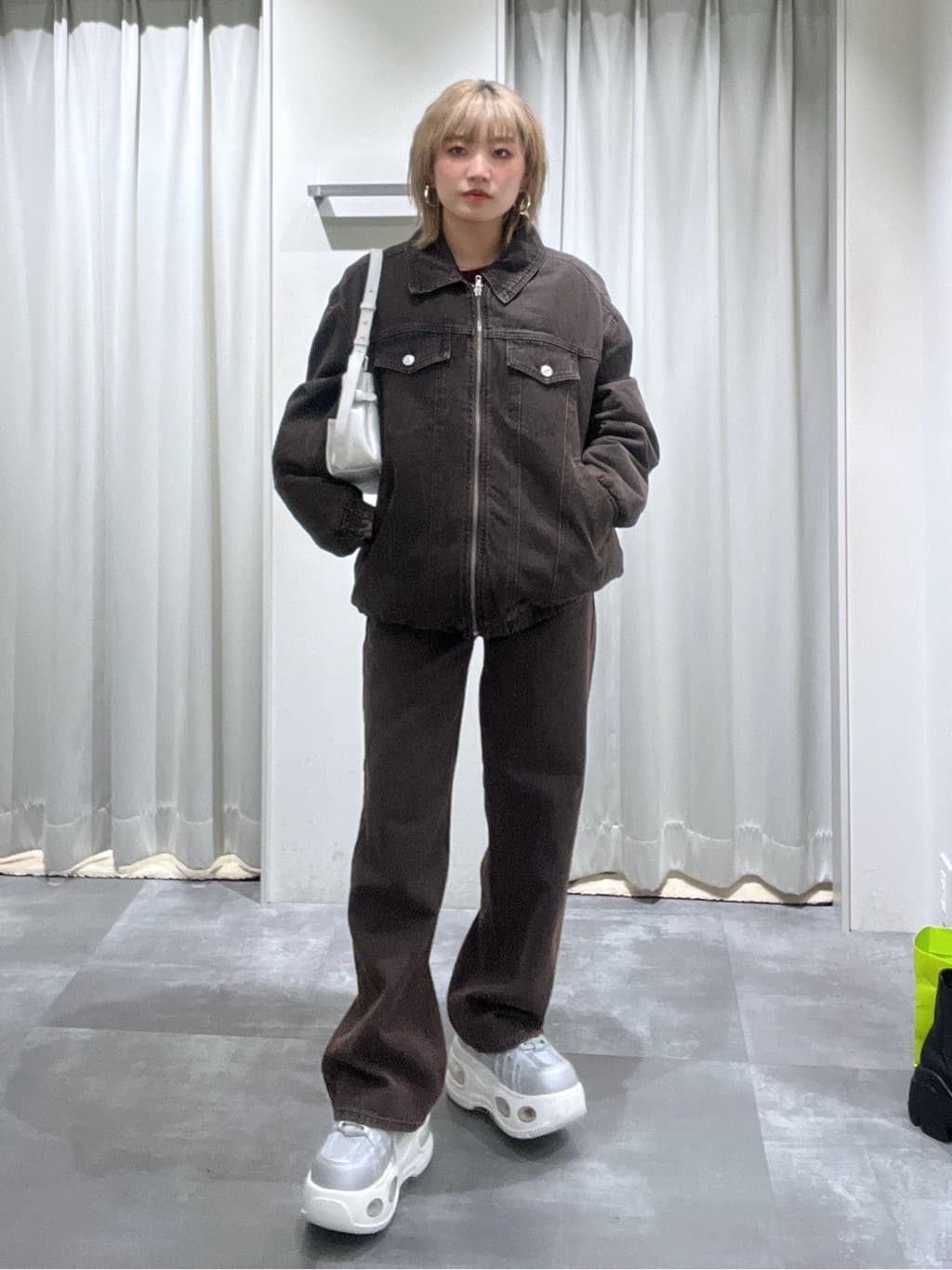 SLY FRONT ZIP DENIM ブルゾン SLY | FRONT ZIP DENIM ブルゾン (デニムジャケット ) |SHEL