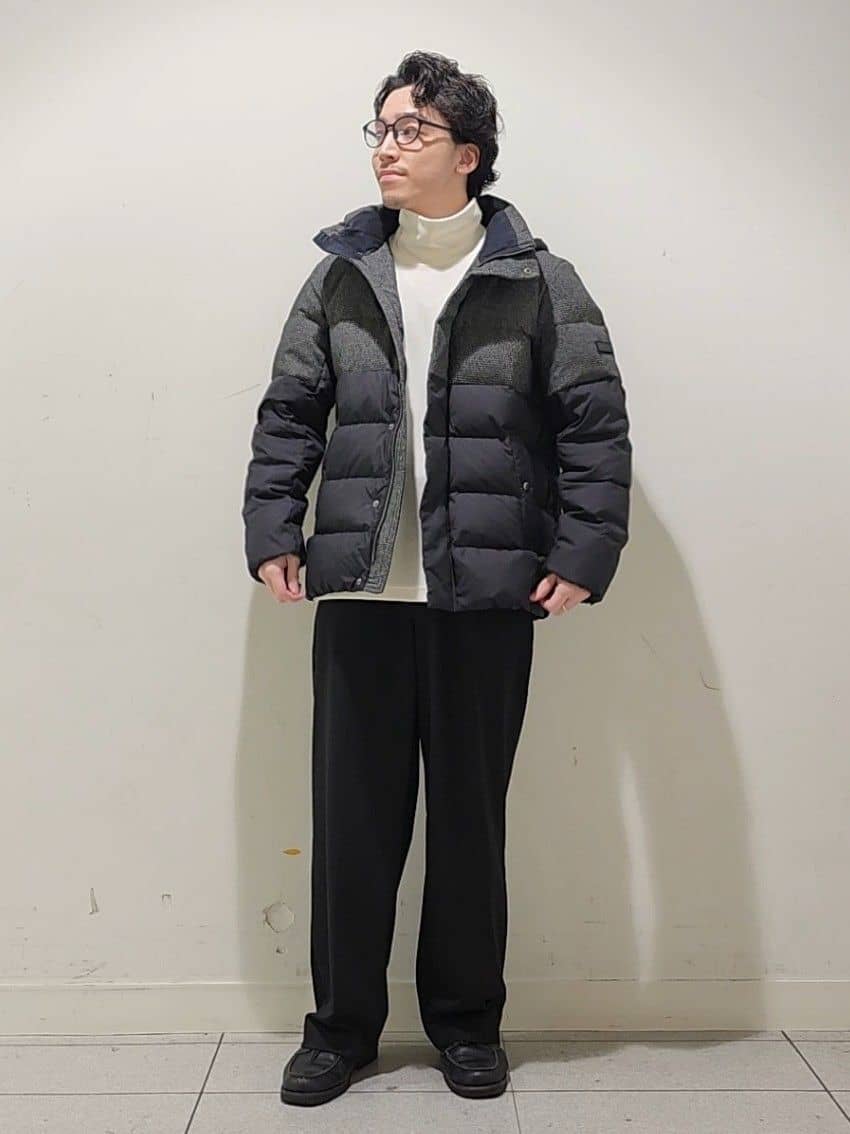 TAKEO KIKUCHIの【735フィルパワー】コンビ ダウンブルゾンを使ったコーディネートを紹介します。｜Rakuten Fashion(楽天ファッション／旧楽天ブランドアベニュー)5034716