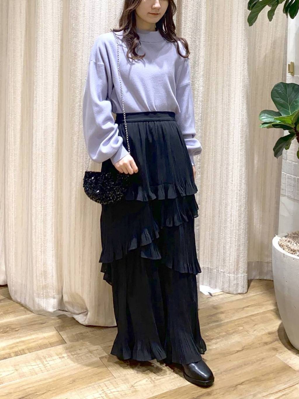 mysty womanの【上西星来さん着用アイテム】ニットストームショートブーツを使ったコーディネートを紹介します。｜Rakuten Fashion(楽天ファッション／旧楽天ブランドアベニュー)5037542
