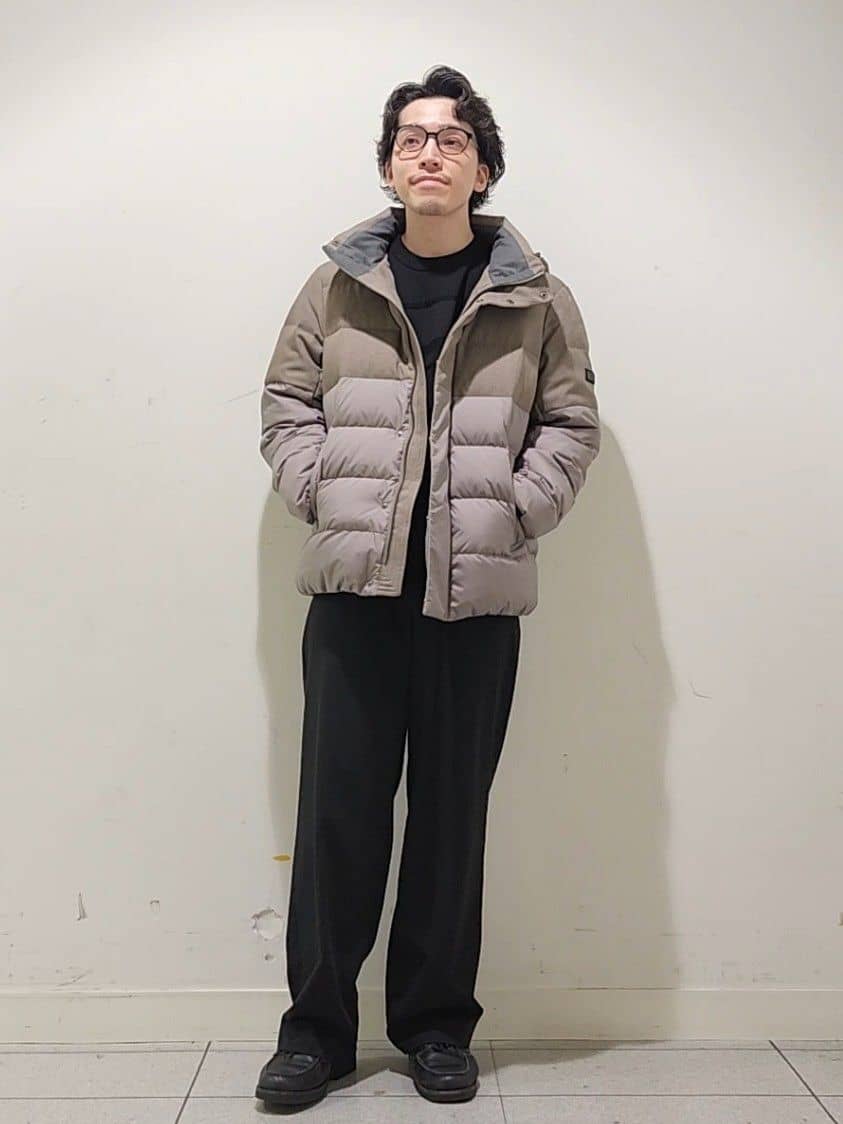 TAKEO KIKUCHIの【735フィルパワー】コンビ ダウンブルゾンを使ったコーディネートを紹介します。｜Rakuten Fashion(楽天ファッション／旧楽天ブランドアベニュー)5042106