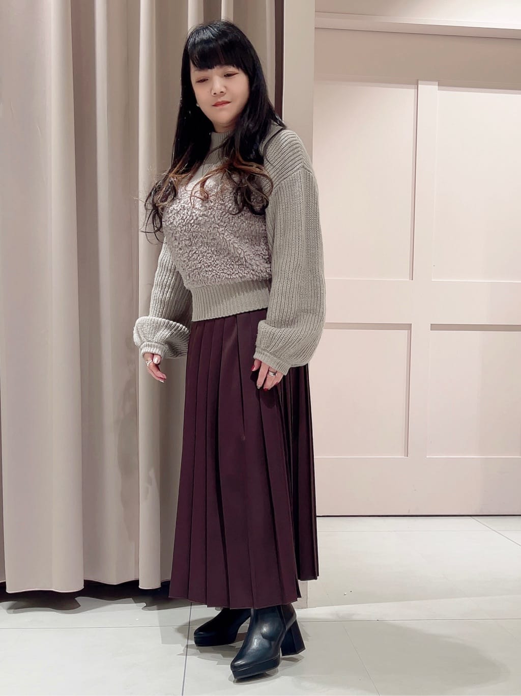 ESPERANZAのアーモンドストームブーティを使ったコーディネートを紹介します。｜Rakuten Fashion(楽天ファッション／旧楽天ブランドアベニュー)5052964