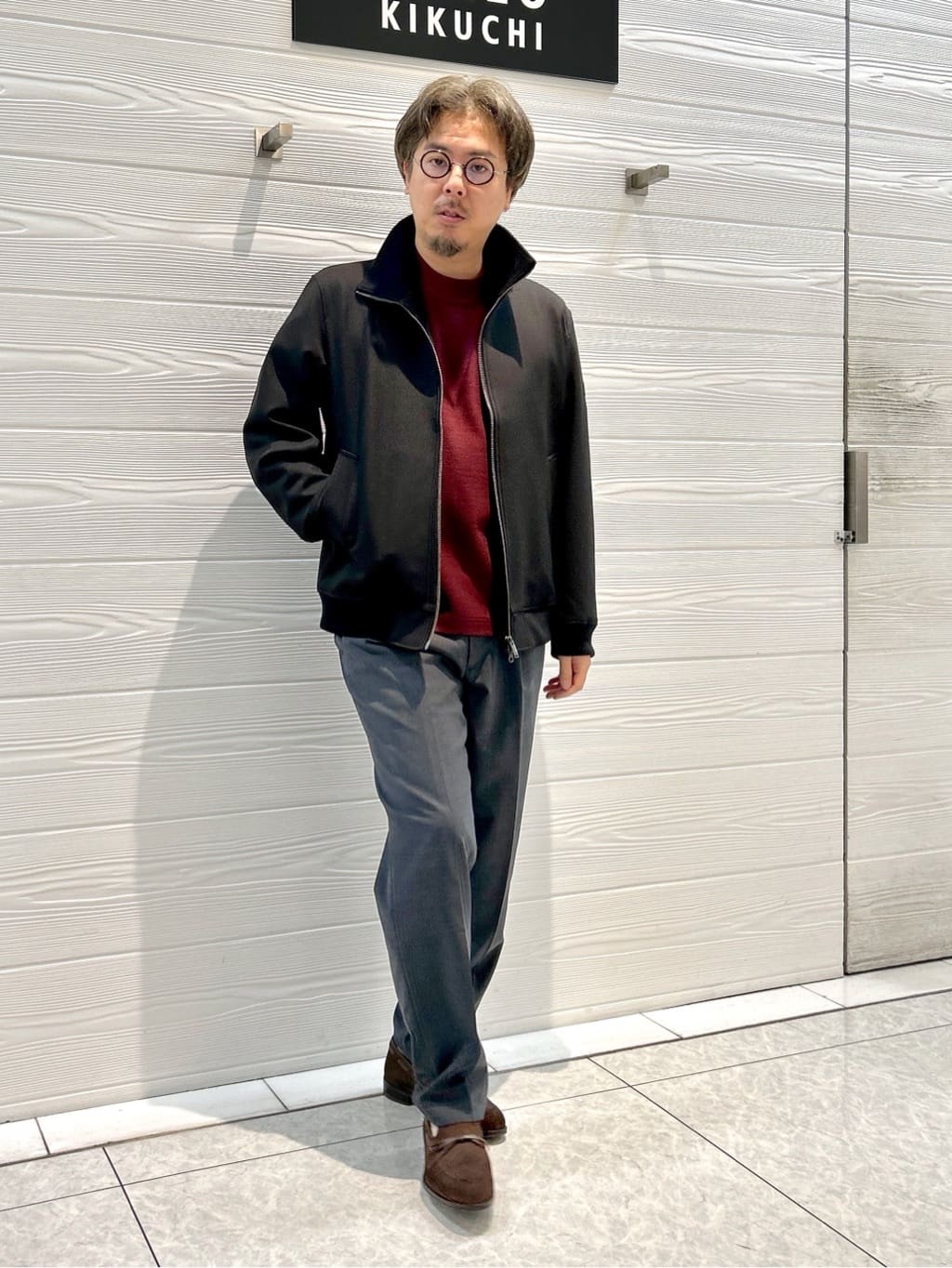 TAKEO KIKUCHIの【Sサイズ~】ウールブレンド ポンチ カットソーを使ったコーディネートを紹介します。｜Rakuten Fashion(楽天ファッション／旧楽天ブランドアベニュー)5056587