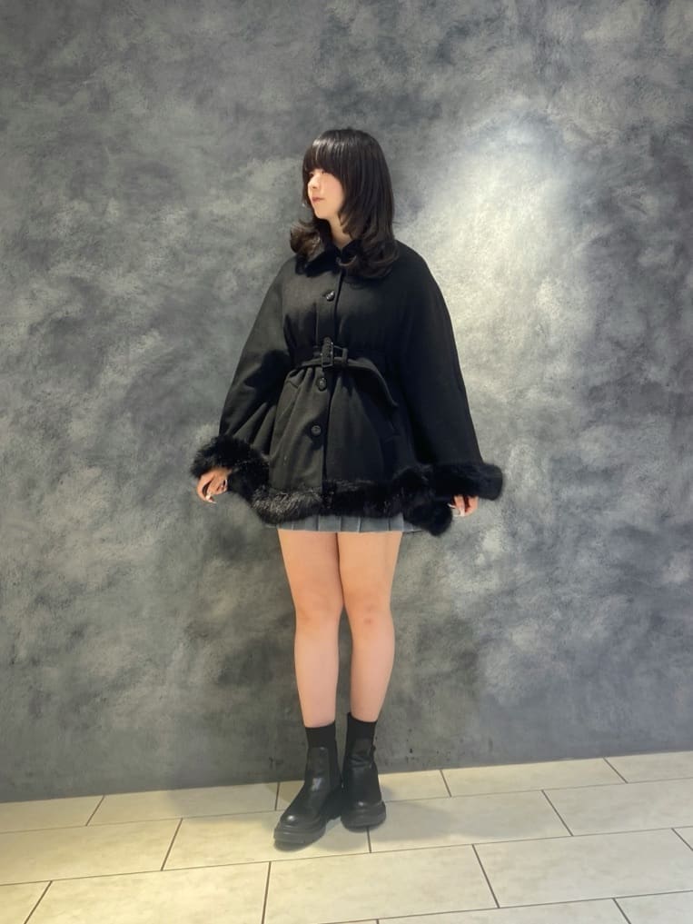 REDYAZEL ファーケープデザインコート