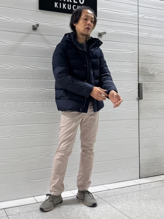 TAKEO KIKUCHIの【735フィルパワー】コンビ ダウンブルゾンを使ったコーディネートを紹介します。｜Rakuten Fashion(楽天ファッション／旧楽天ブランドアベニュー)5063514
