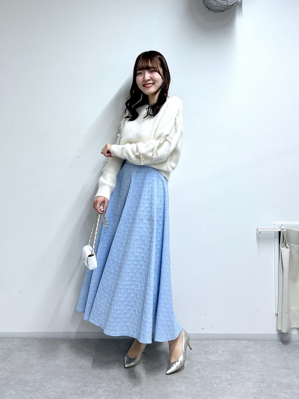 La boutique BonBonの【セットアップ可】フレアジャガードスカートを 