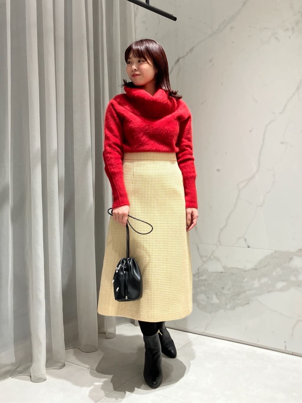 allurevilleの【LOULOU WILLOUGHBY】スパークルジャガードスカートを