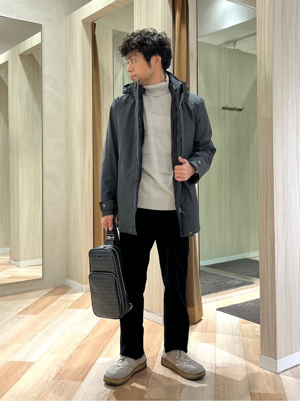 TAKEO KIKUCHIの【3WAY】ドビー ダウンライナー付 ブルゾンを使ったコーディネートを紹介します。｜Rakuten Fashion(楽天ファッション／旧楽天ブランドアベニュー)5065291