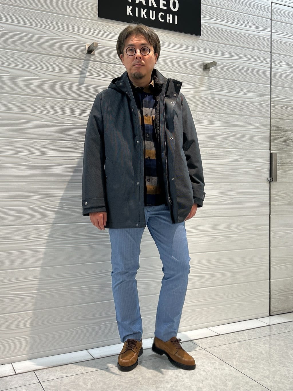 TAKEO KIKUCHIの【3WAY】ドビー ダウンライナー付 ブルゾンを使ったコーディネートを紹介します。｜Rakuten Fashion(楽天ファッション／旧楽天ブランドアベニュー)5065719