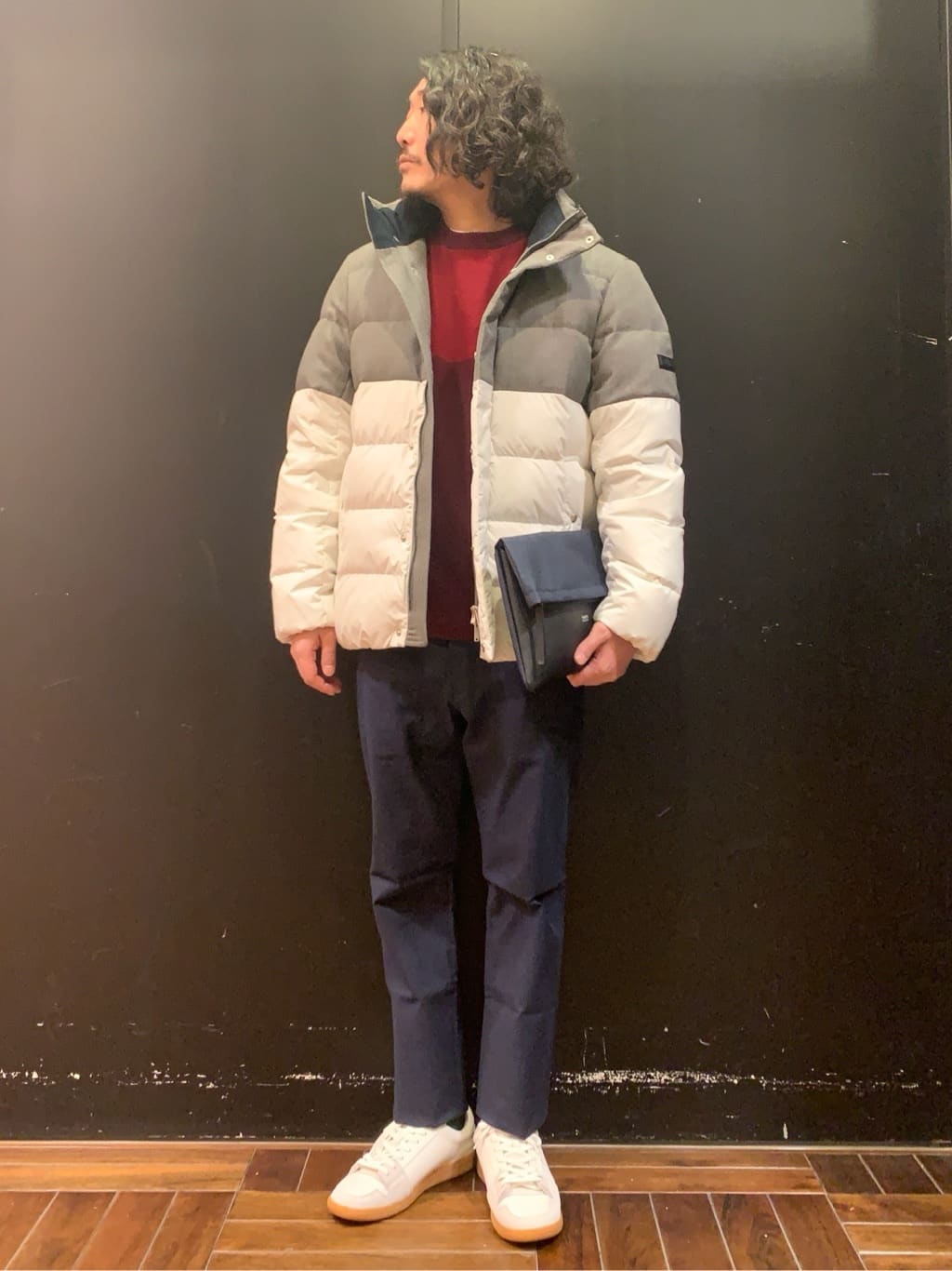 TAKEO KIKUCHIの【735フィルパワー】コンビ ダウンブルゾンを使ったコーディネートを紹介します。｜Rakuten Fashion(楽天ファッション／旧楽天ブランドアベニュー)5070487