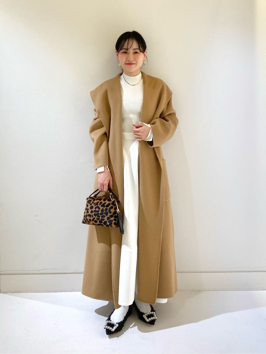 allureville | カシミヤ混リバービックショールコート | Rakuten