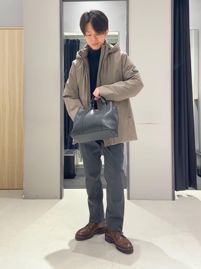 TAKEO KIKUCHIの【ONOFF対応】Super100'sウール ピンヘッド ダウンブルゾンを使ったコーディネートを紹介します。｜Rakuten Fashion(楽天ファッション／旧楽天ブランドアベニュー)5083801