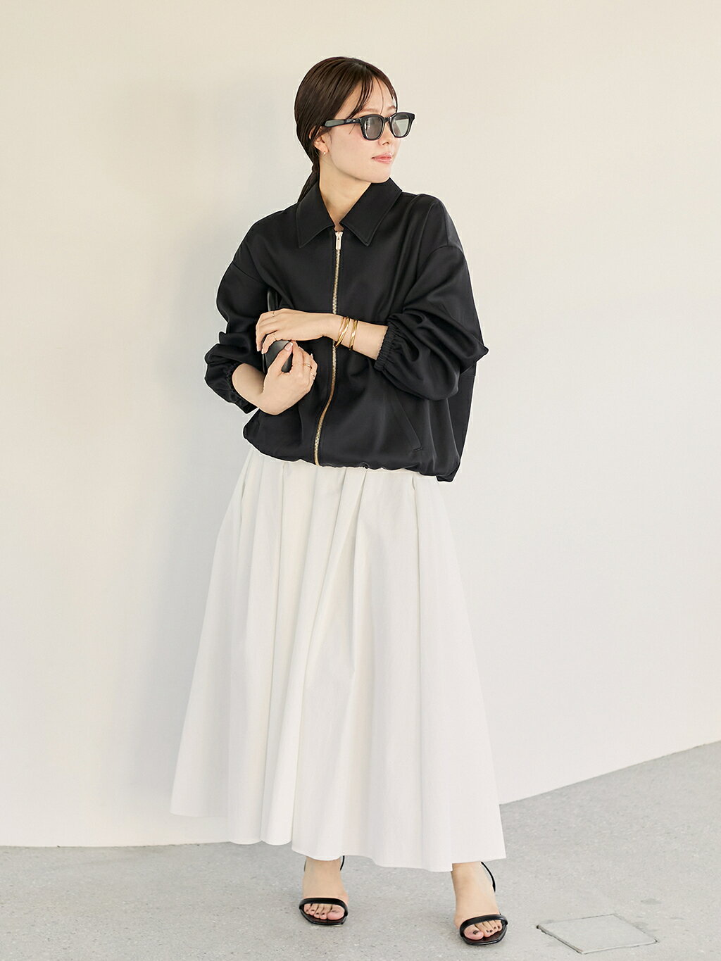 plage♡VIS ZIP ブルゾン plageのVIS ZIP ブルゾンを使ったコーディネート | Rakuten