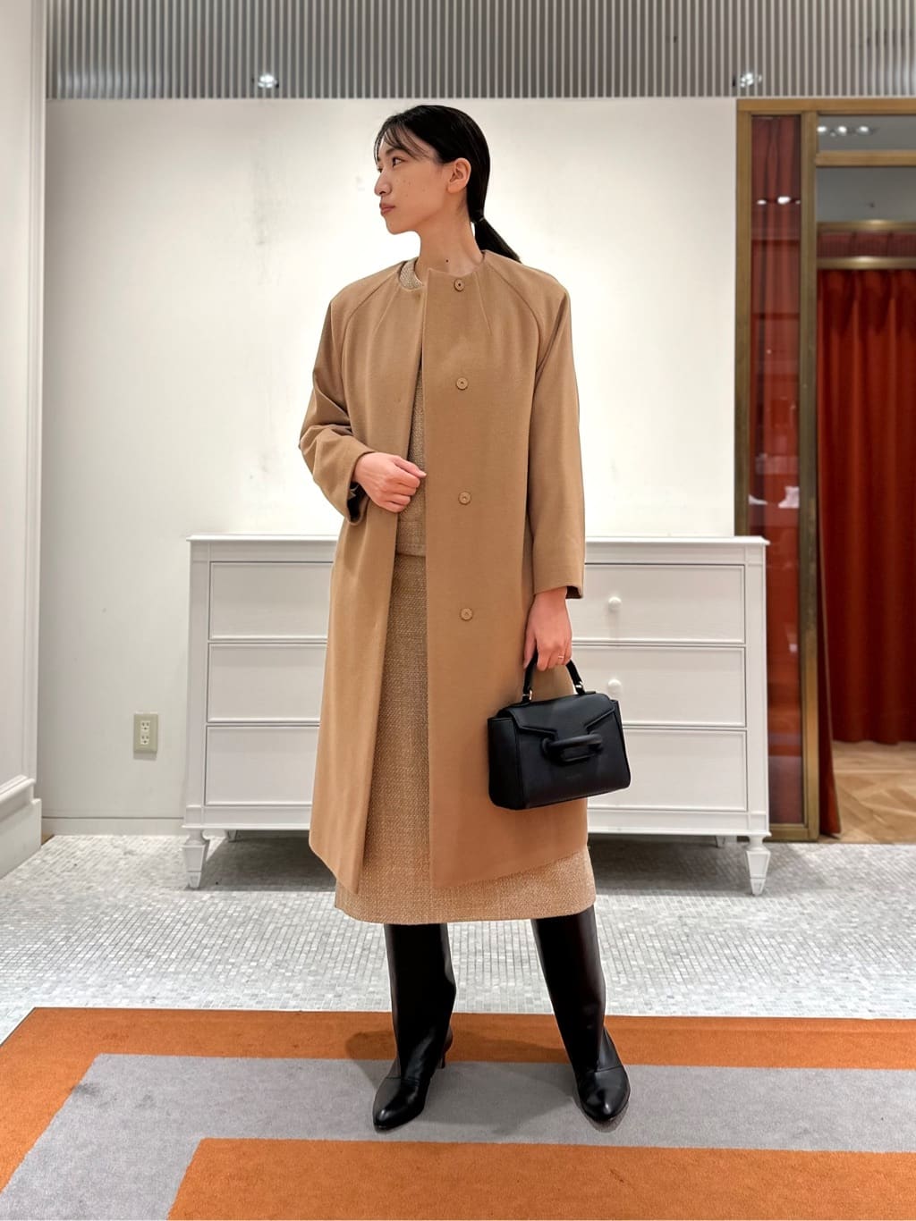 TOMORROWLAND | ピュアカシミヤ ノーカラーコート | Rakuten Fashion