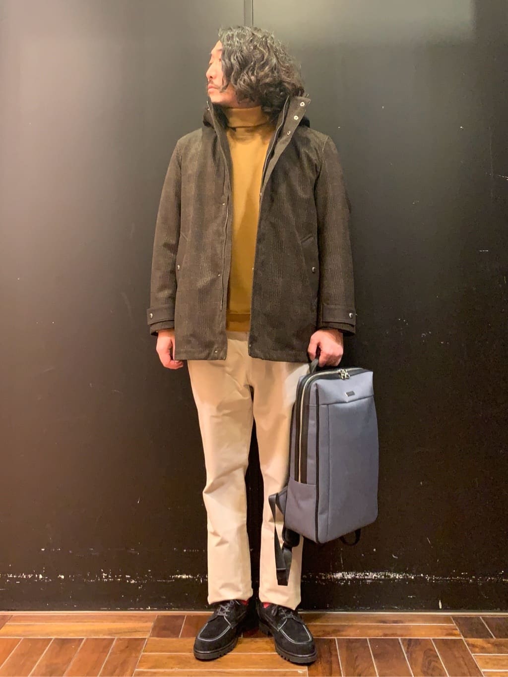 TAKEO KIKUCHIのウールブレンド オフタートルネック カットソーを使ったコーディネートを紹介します。｜Rakuten Fashion(楽天ファッション／旧楽天ブランドアベニュー)5131693