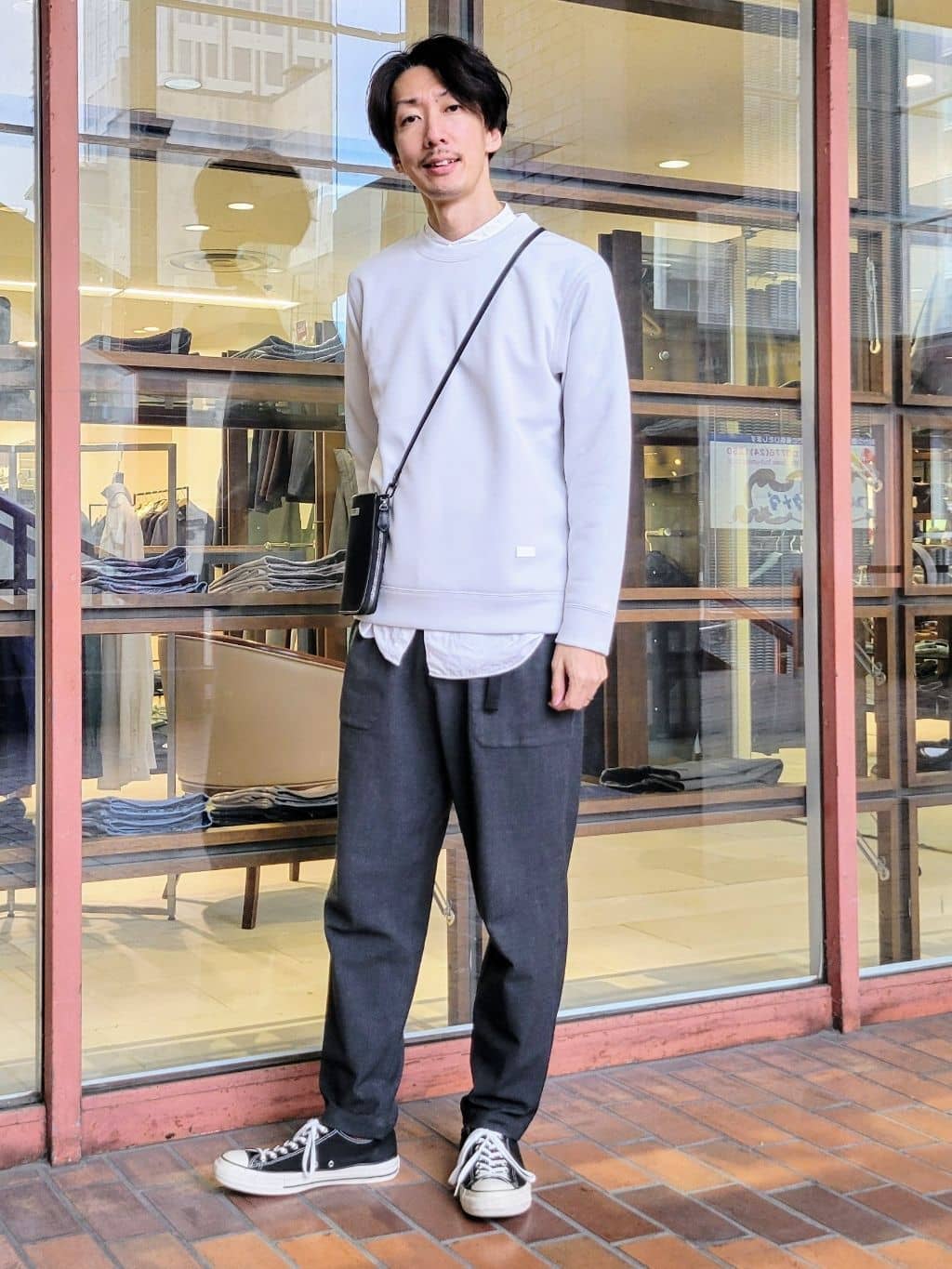 TAKEO KIKUCHIのハニカムダンボール スウェット プルオーバーを使ったコーディネートを紹介します。｜Rakuten Fashion(楽天ファッション／旧楽天ブランドアベニュー)5132365