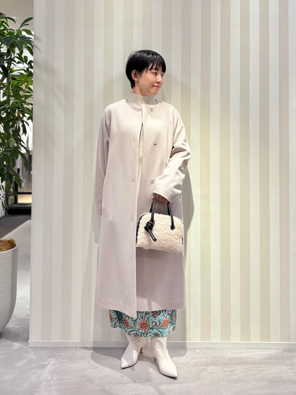 TOMORROWLAND | ピュアカシミヤ ノーカラーコート | Rakuten Fashion