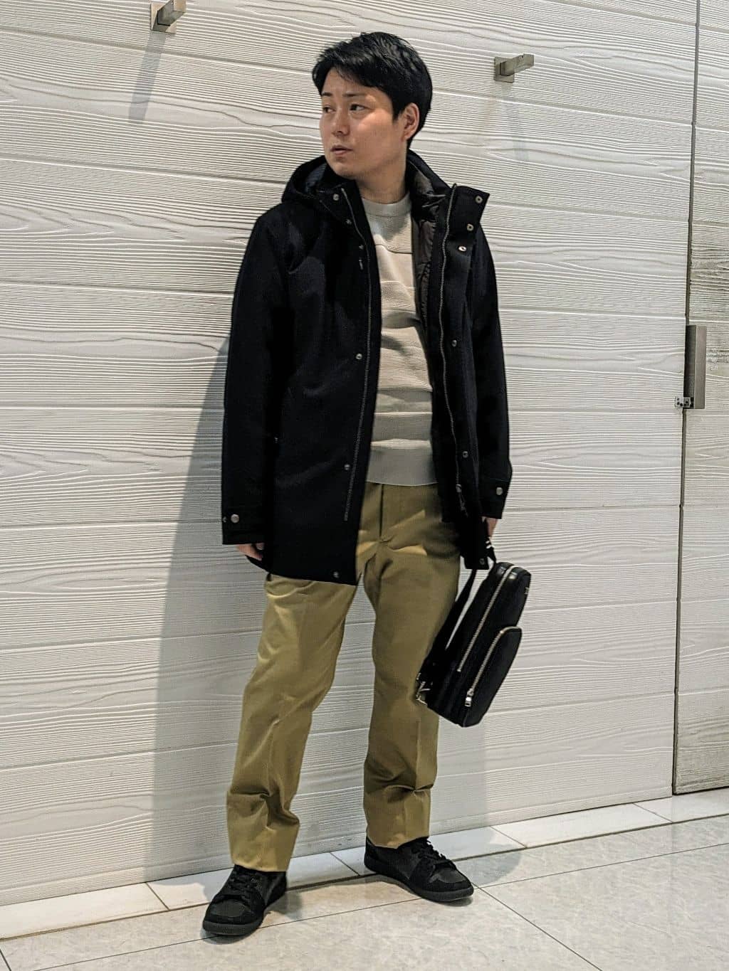 TAKEO KIKUCHIの【Made in JAPAN】編地切替 プルオーバーニットを使ったコーディネートを紹介します。｜Rakuten Fashion(楽天ファッション／旧楽天ブランドアベニュー)5151637
