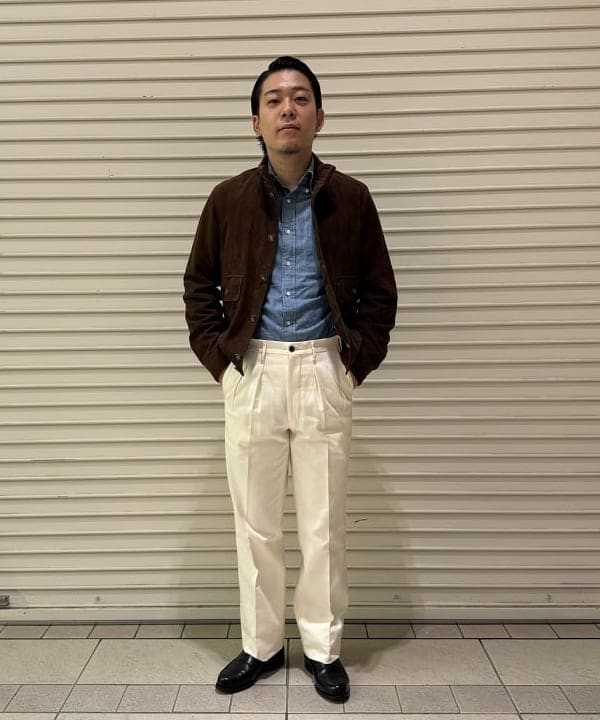 BEAMS MEN | CINQUANTA / 別注 スエード ドライビングブルゾン