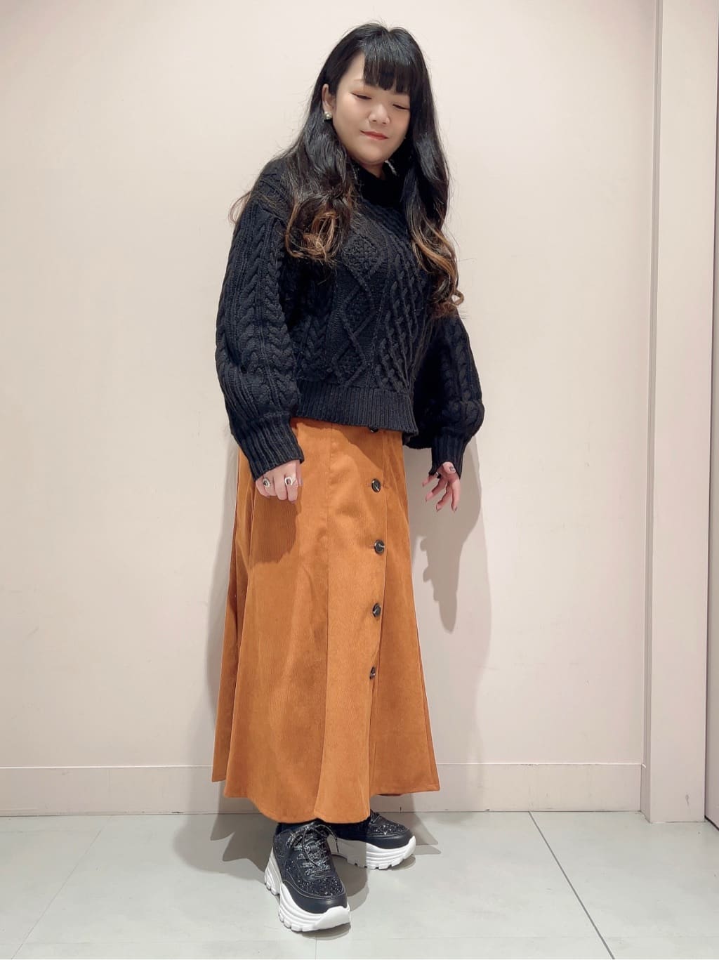 ESPERANZAのふわふわクッショングリッタースニーカーを使ったコーディネートを紹介します。｜Rakuten Fashion(楽天ファッション／旧楽天ブランドアベニュー)5160842