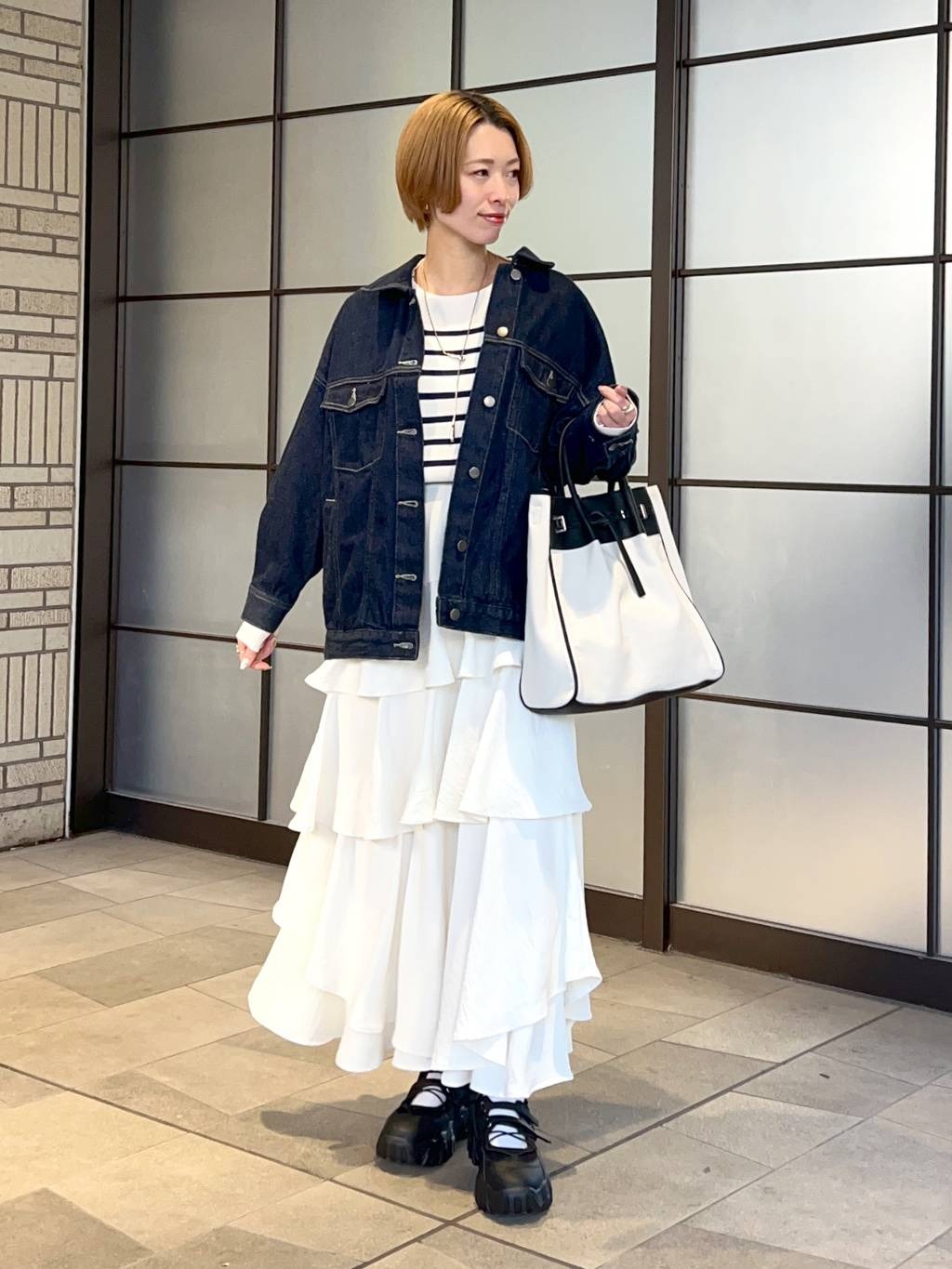 mysty womanのレザー×キャンバスBAGを使ったコーディネートを紹介します。｜Rakuten Fashion(楽天ファッション／旧楽天ブランドアベニュー)5164629