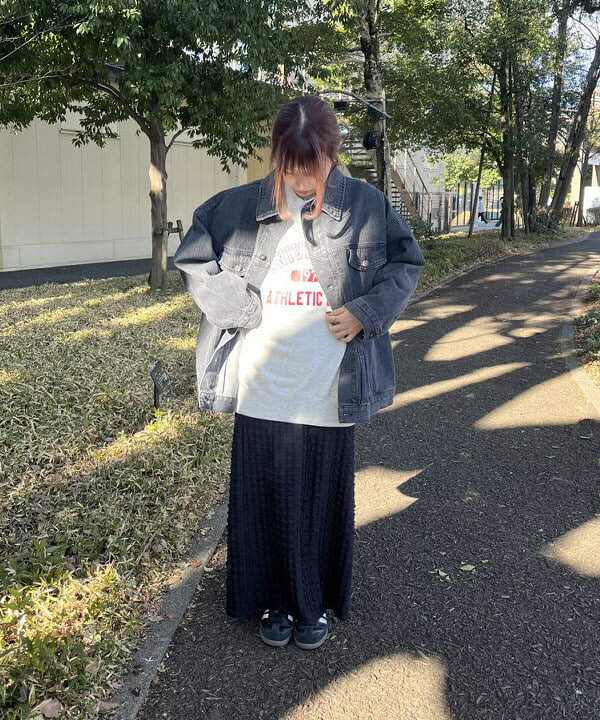BEAMS HEARTのオーバー デニムジャケットを使ったコーディネートを紹介します。｜Rakuten Fashion(楽天ファッション／旧楽天ブランドアベニュー)5166205