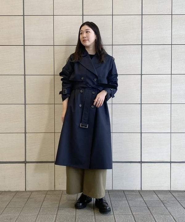 Demi-Luxe BEAMSのライト ツイル トレンチコートを使った