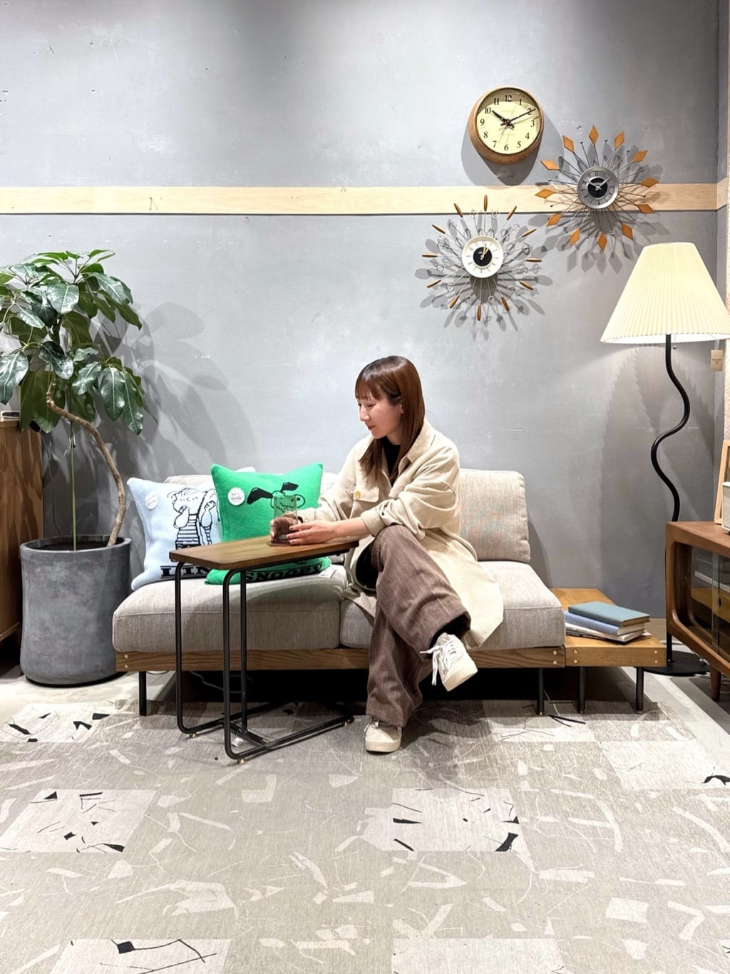 journal standard Furnitureの★BRIGHTON CLOCK ブライトンクロックを使ったコーディネートを紹介します。｜Rakuten Fashion(楽天ファッション／旧楽天ブランドアベニュー)5182043