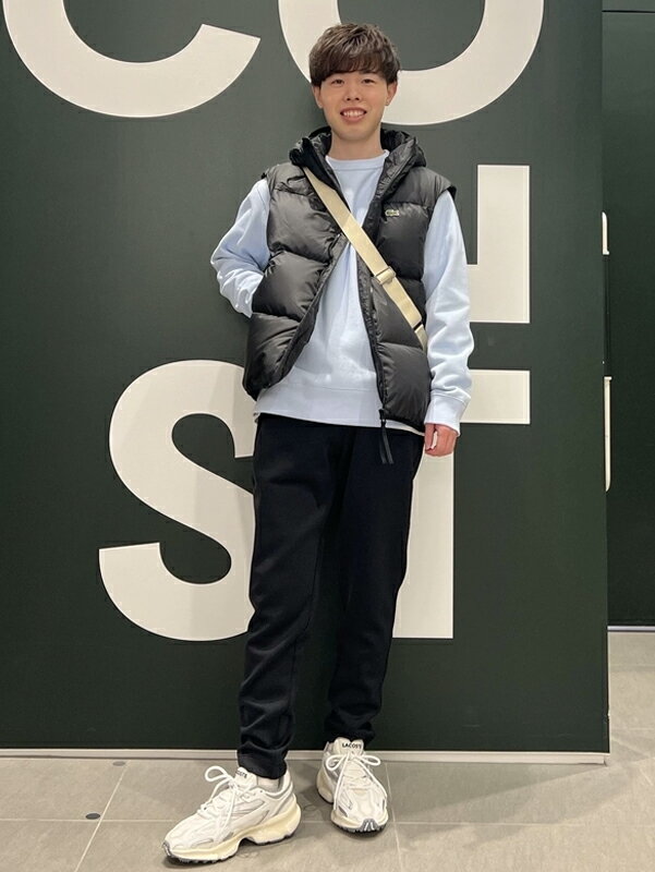 LACOSTE | ワントーンクルーネック 鹿の子ニット / 鹿の子スウェット