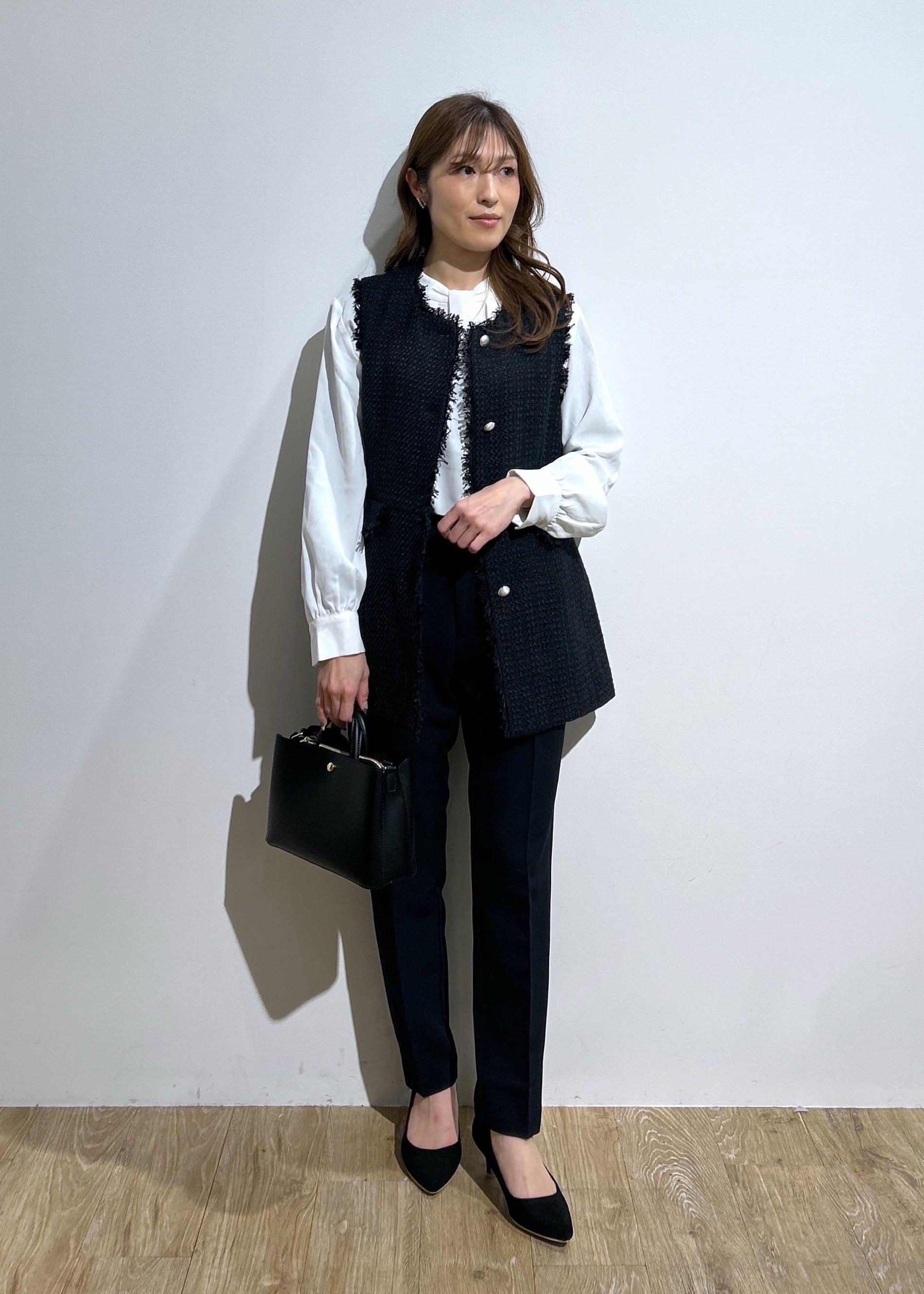 ROPE' PICNICのセレモニー・通勤対応/ツイードジレベストを使ったコーディネートを紹介します。｜Rakuten Fashion(楽天ファッション／旧楽天ブランドアベニュー)5240488