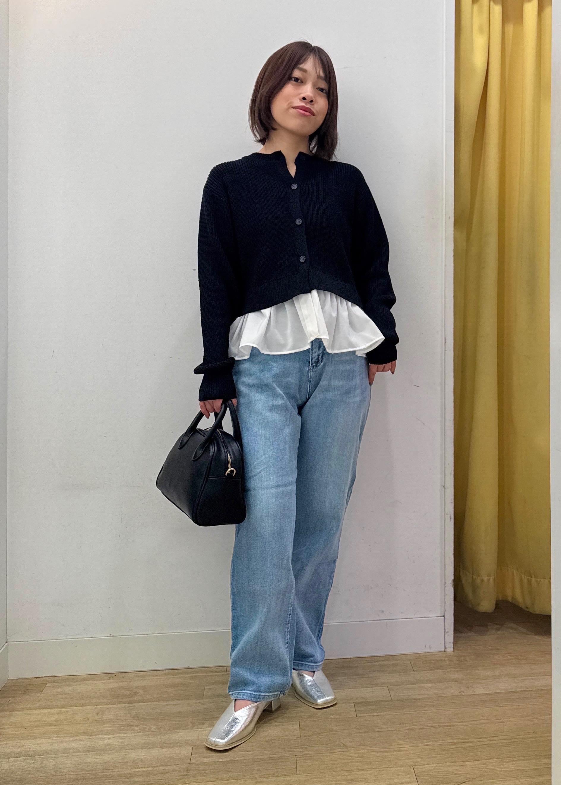 ROPE' PICNICの布帛使いショート丈カーディガンを使ったコーディネートを紹介します。｜Rakuten Fashion(楽天ファッション／旧楽天ブランドアベニュー)5240428