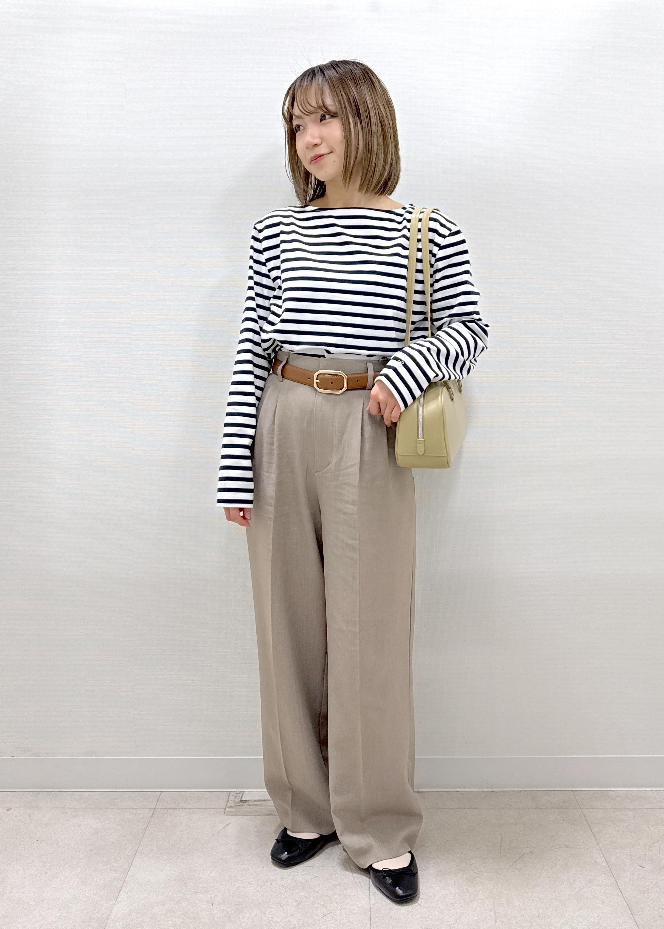 ROPE' PICNICの刺繍入りボーダーカットトップスを使ったコーディネートを紹介します。｜Rakuten Fashion(楽天ファッション／旧楽天ブランドアベニュー)5240733