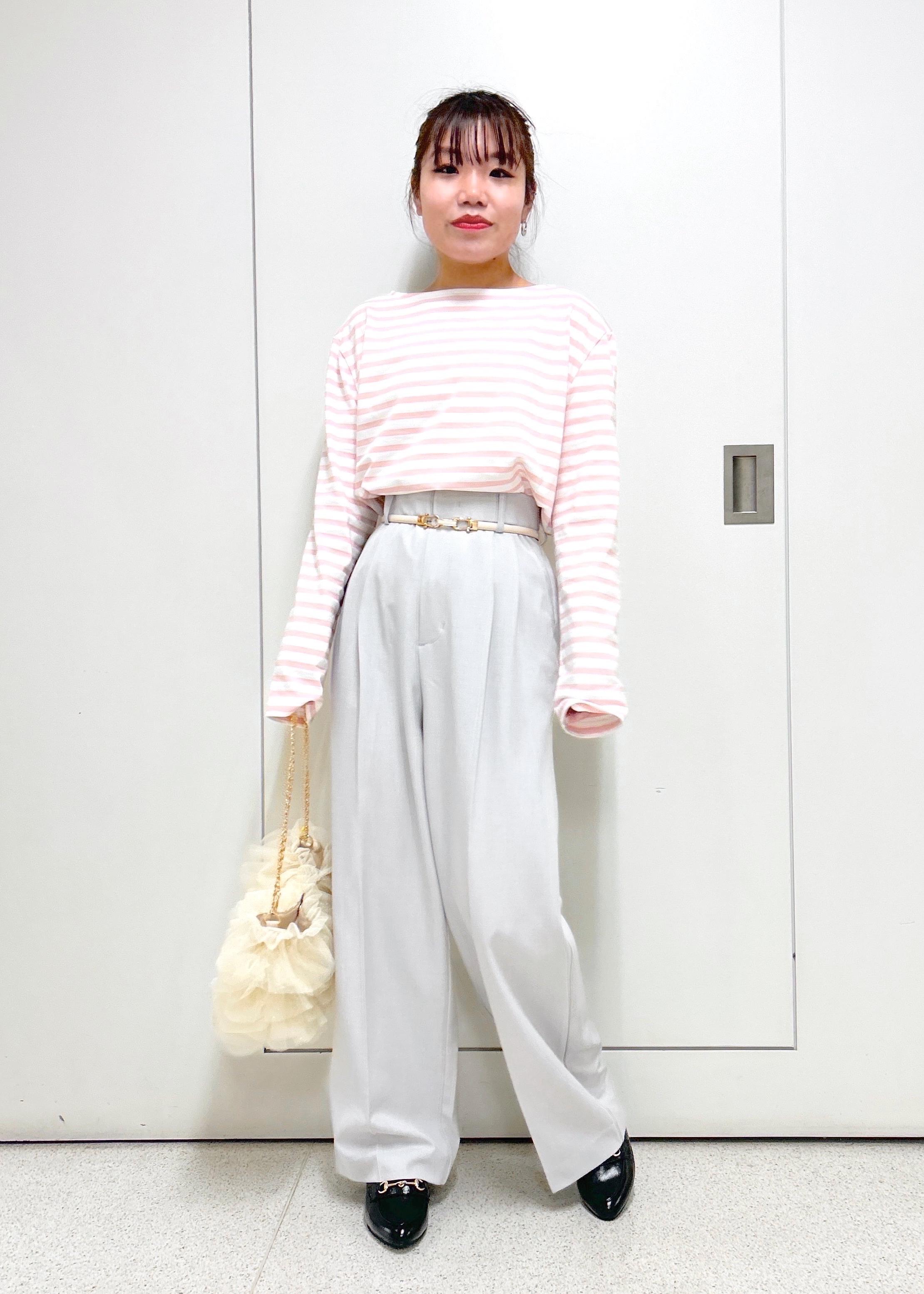 ROPE' PICNICの刺繍入りボーダーカットトップスを使ったコーディネートを紹介します。｜Rakuten Fashion(楽天ファッション／旧楽天ブランドアベニュー)5273161