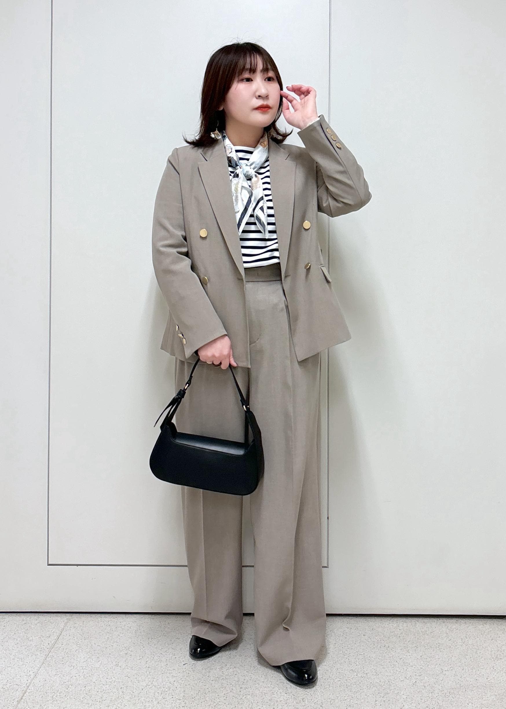 ROPE' PICNICの刺繍入りボーダーカットトップスを使ったコーディネートを紹介します。｜Rakuten Fashion(楽天ファッション／旧楽天ブランドアベニュー)5272437