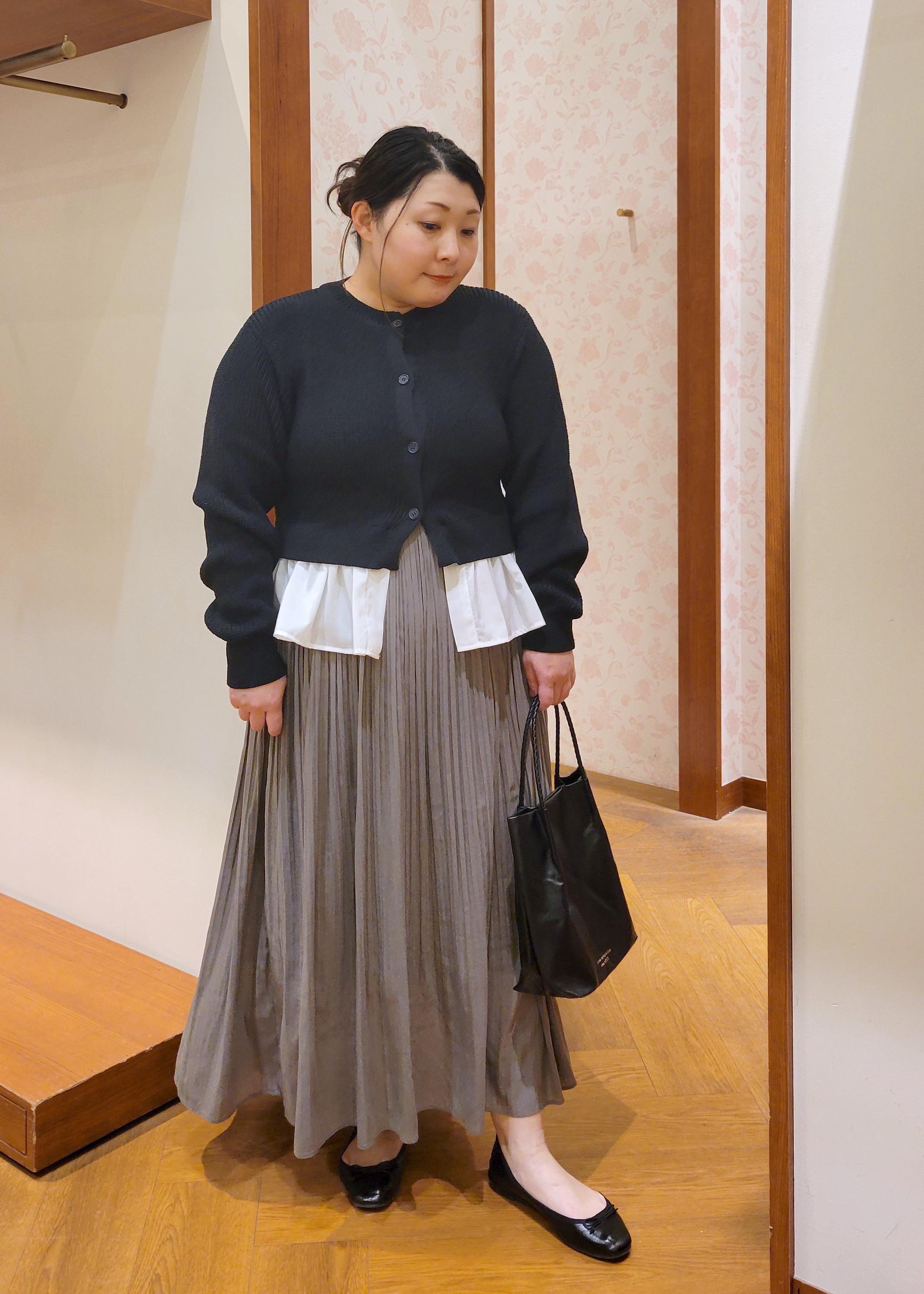ROPE' PICNICの布帛使いショート丈カーディガンを使ったコーディネートを紹介します。｜Rakuten Fashion(楽天ファッション／旧楽天ブランドアベニュー)5310996
