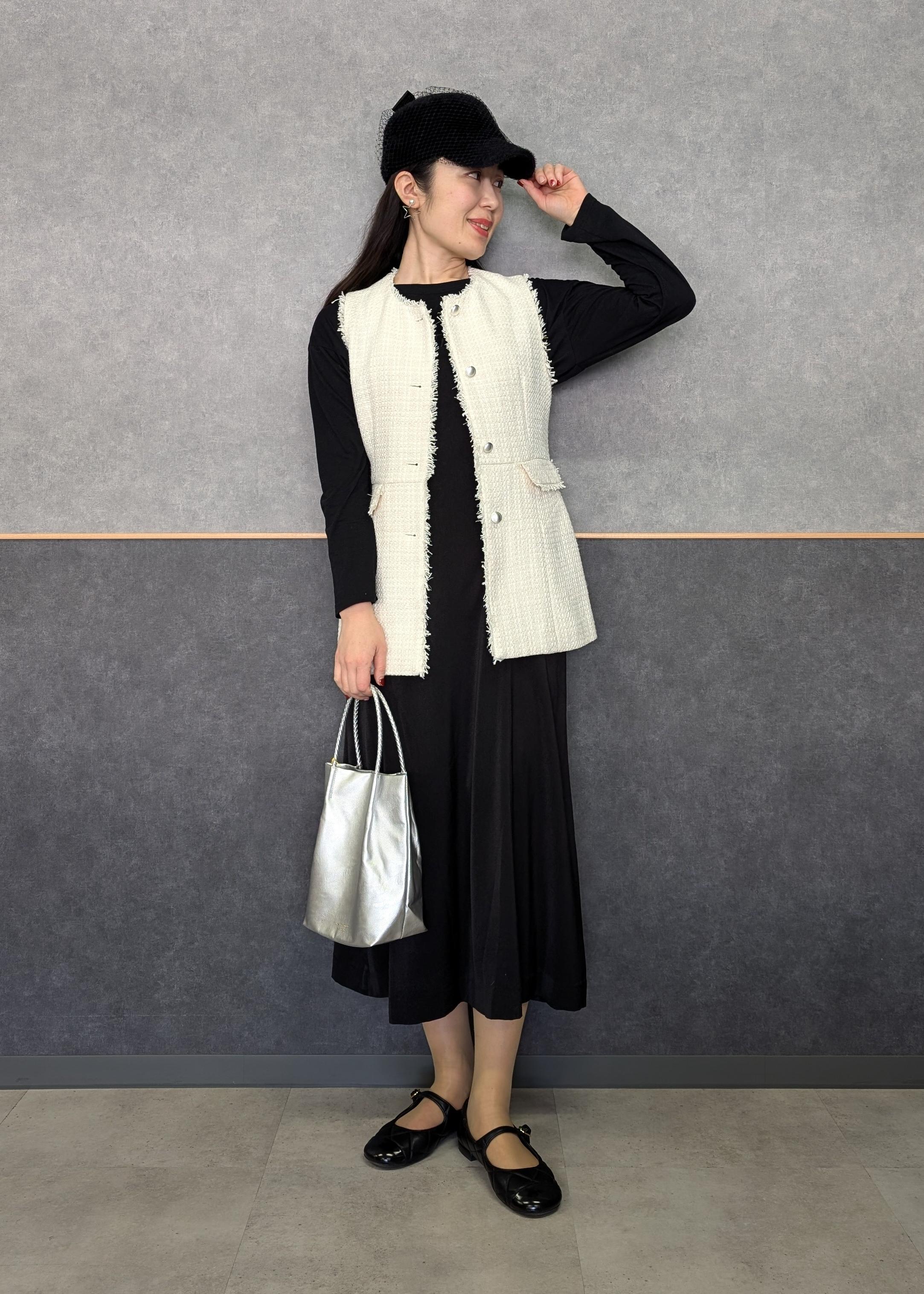 ROPE' PICNICのセレモニー・通勤対応/ツイードジレベストを使ったコーディネートを紹介します。｜Rakuten Fashion(楽天ファッション／旧楽天ブランドアベニュー)5311540