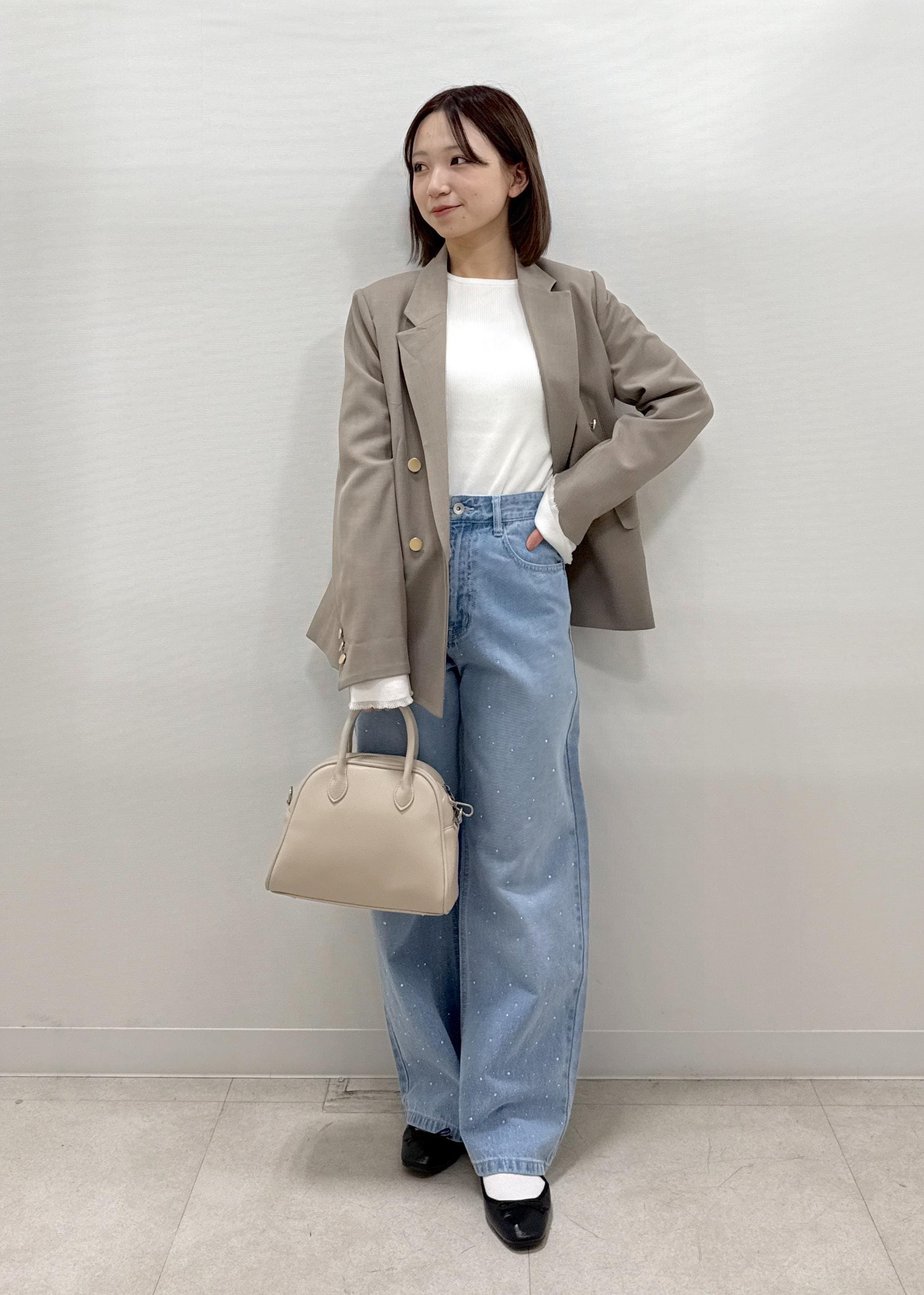 ROPE' PICNICの袖口フレアシアーニットプルオーバー/洗濯機OKを使ったコーディネートを紹介します。｜Rakuten Fashion(楽天ファッション／旧楽天ブランドアベニュー)5310967