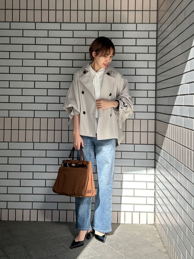 Vinのトレンチデザインドルマンコートを使ったコーディネートを紹介します。｜Rakuten Fashion(楽天ファッション／旧楽天ブランドアベニュー)5188240