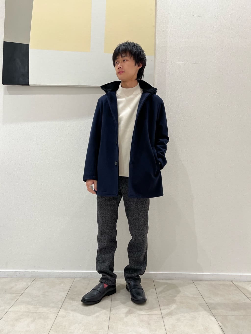 UNITED ARROWS LTD. OUTLETのニット メルトン フーディコート を使ったコーディネート | Rakuten ...