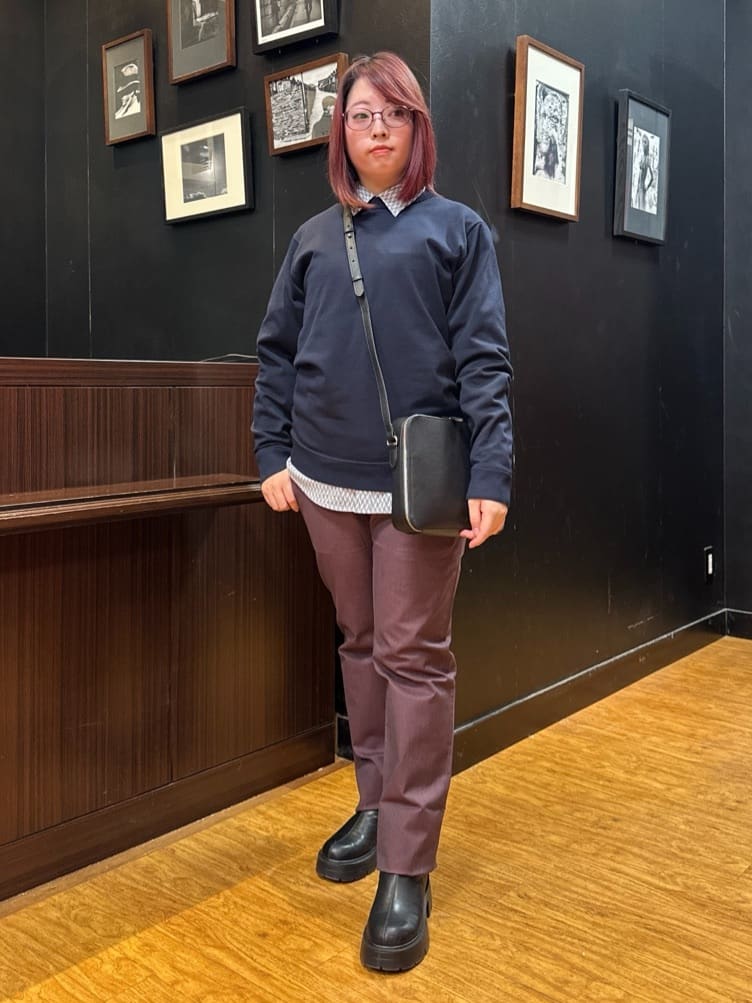 TAKEO KIKUCHIの【ジャケット対応】テーラードネック プルオーバー ニットを使ったコーディネートを紹介します。｜Rakuten Fashion(楽天ファッション／旧楽天ブランドアベニュー)5208026