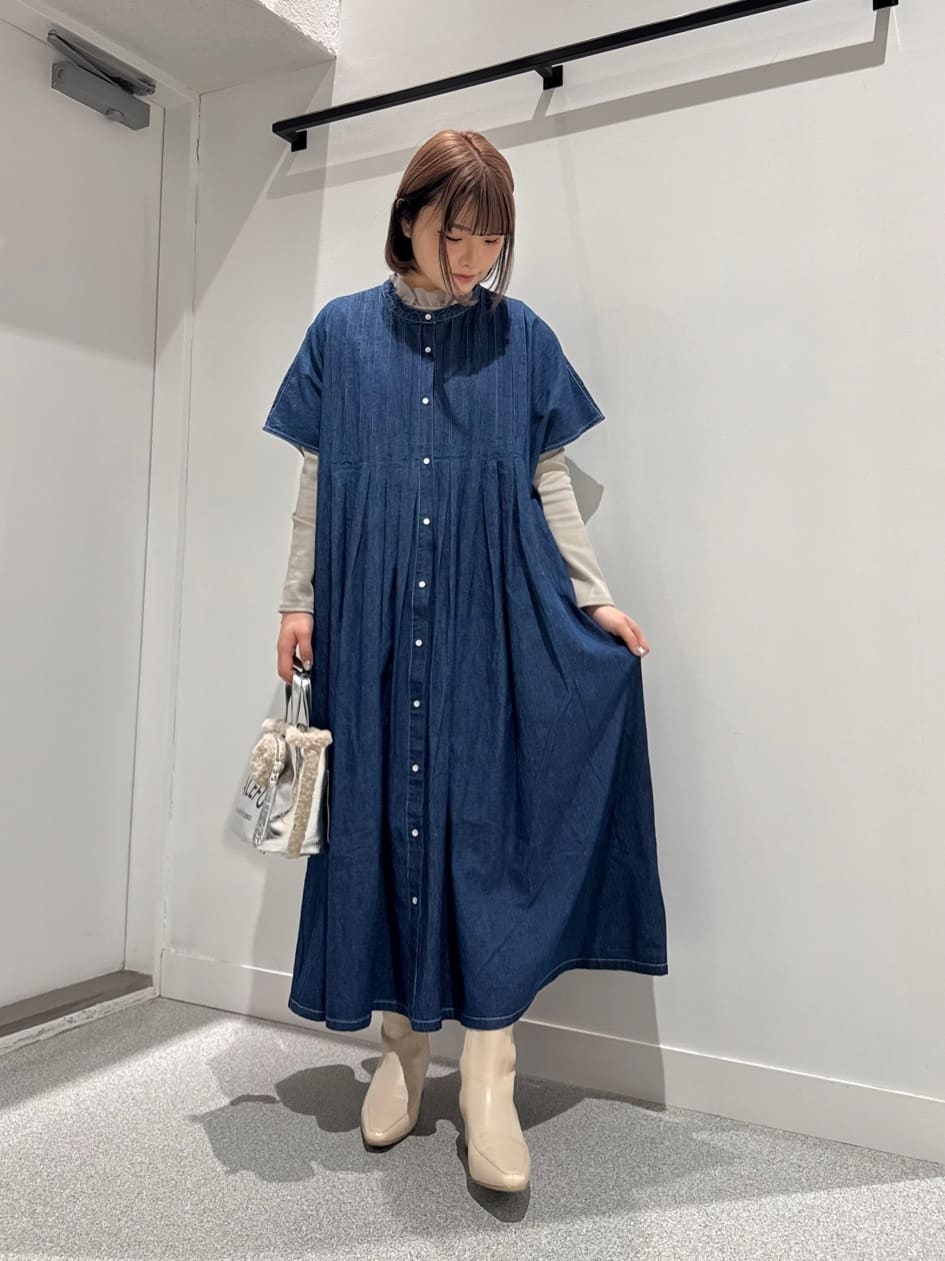 Vin | フロントタックデニムワンピース | Rakuten Fashion(楽天