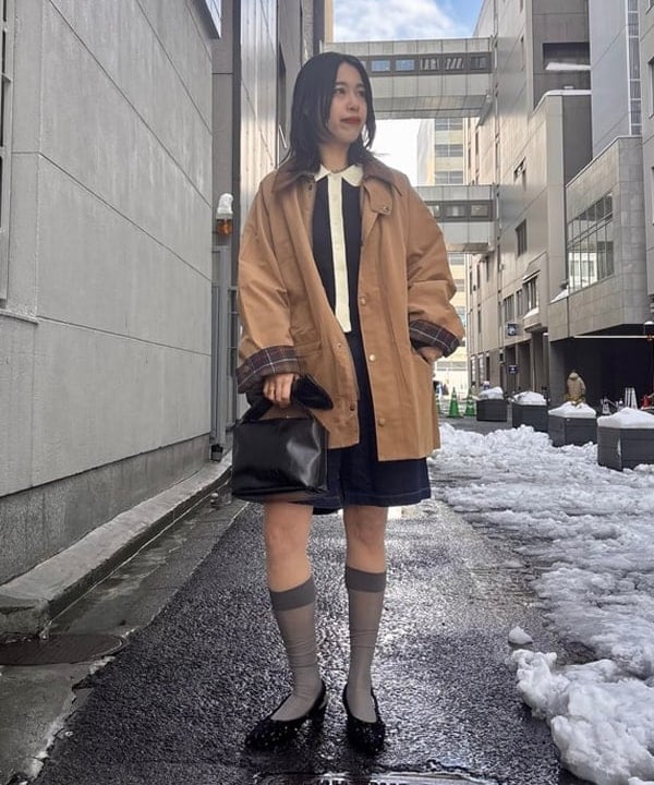 Demi-Luxe BEAMSの【別注】Barbour / BEDALE ジャケットを使った