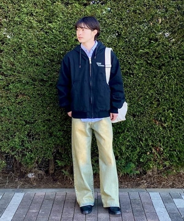 BEAMS HEARTのブラスト ワイド ストレート デニムを使ったコーディネートを紹介します。｜Rakuten Fashion(楽天ファッション／旧楽天ブランドアベニュー)5228185