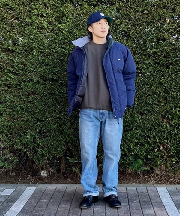 BEAMS HEARTのルーズ ストレート デニム パンツを使ったコーディネートを紹介します。｜Rakuten Fashion(楽天ファッション／旧楽天ブランドアベニュー)5232546