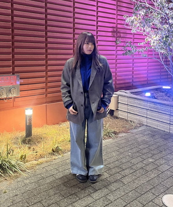 BEAMS HEARTのタックワイド デニムパンツ(S~M)を使ったコーディネートを紹介します。｜Rakuten Fashion(楽天ファッション／旧楽天ブランドアベニュー)5234195