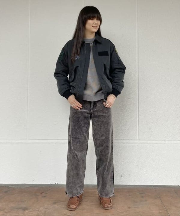 BEAMS HEARTのCWU-45 ミリタリー ブルゾン 25SS 春を使ったコーディネートを紹介します。｜Rakuten Fashion(楽天ファッション／旧楽天ブランドアベニュー)5235716