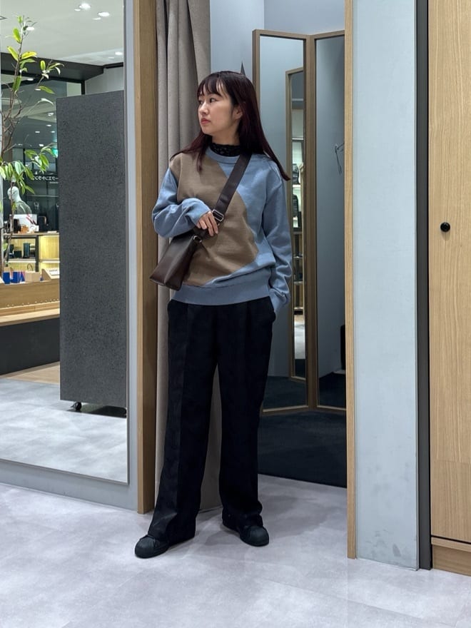 TAKEO KIKUCHIの【Made in JAPAN】スクエア インターシャ ニットを使ったコーディネートを紹介します。｜Rakuten Fashion(楽天ファッション／旧楽天ブランドアベニュー)5236974