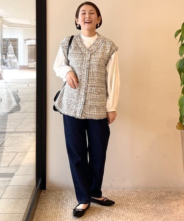 BEAMS HEARTのデニム テーパードパンツ を使ったコーディネートを紹介します。｜Rakuten Fashion(楽天ファッション／旧楽天ブランドアベニュー)5237630