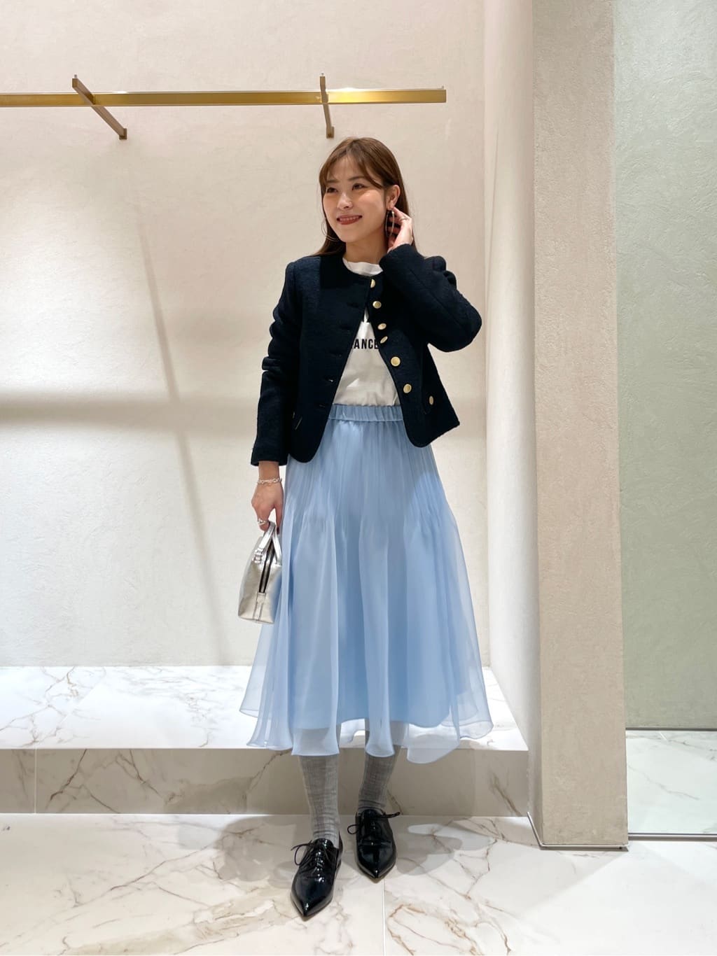 allureville | ブークレーノーカラージャケット | Rakuten Fashion