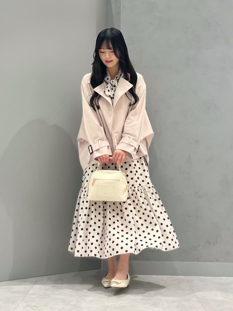 Vinのドットフレアワンピースを使ったコーディネートを紹介します。｜Rakuten Fashion(楽天ファッション／旧楽天ブランドアベニュー)5242493