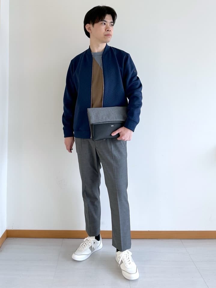 TAKEO KIKUCHIのメランジ ダンボール ジップ ブルゾンを使ったコーディネートを紹介します。｜Rakuten Fashion(楽天ファッション／旧楽天ブランドアベニュー)5248303